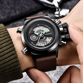 Fashion Belt Multi - functional Double Display Sports Watch For Men - Show Gadgets